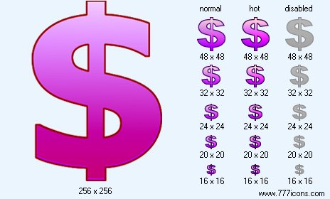 Dollar V5 Icon Images