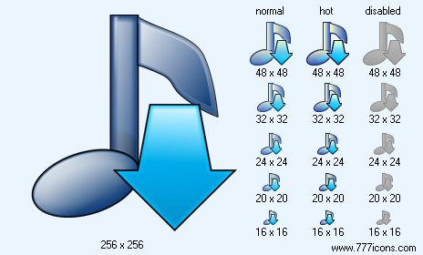 Download Music V1 Icon Images