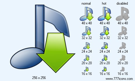 Download Music V2 Icon Images