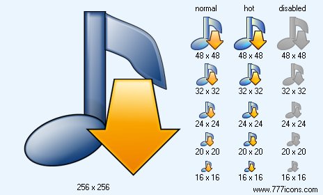 Download Music V3 Icon Images