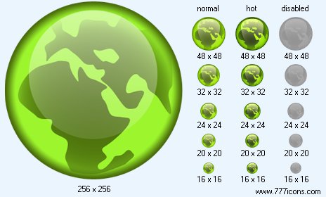 Globe V2 Icon Images