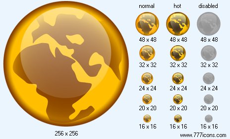 Globe V3 Icon Images