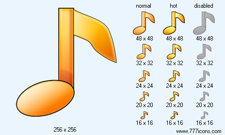 Music Note V3 Icon Images