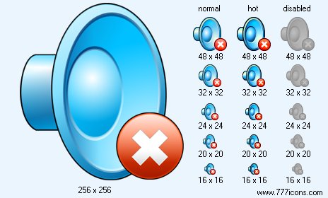 No Sound V1 Icon Images