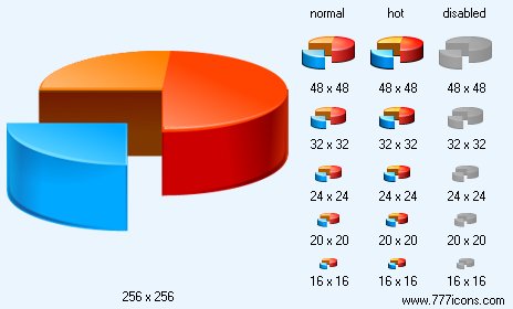 Pie Chart V1 Icon Images