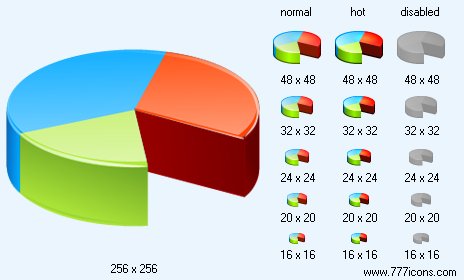 Pie Chart V2 Icon Images