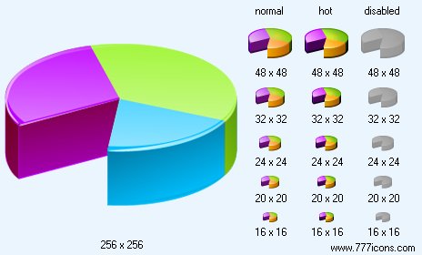 Pie Chart V3 Icon Images