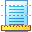 Horizontal page ruler icon