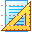 Set square page ruler icon