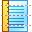 Vertical page ruler icon