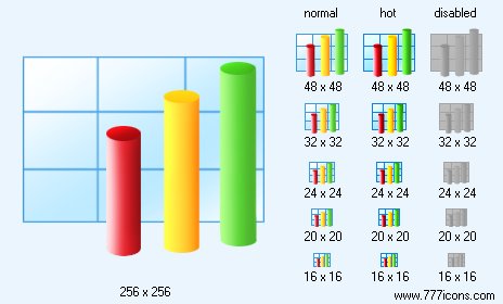 3D Bar Icon Images