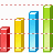 3d bar chart icon