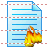 Burn text icon