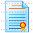 Certificate document icon