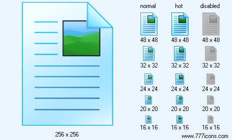 Text And Image Icon Images