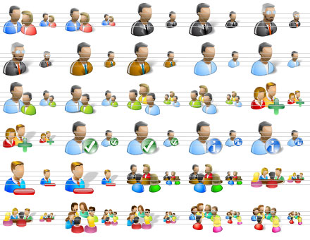 Personen Icons für Vista software