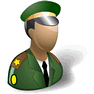 Army Officer with Shadow icon