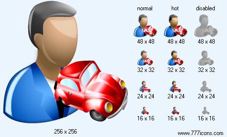 Car Salesman Icon Images