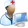 Computer Doctor with Shadow icon