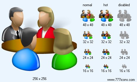 Conference with Shadow Icon Images