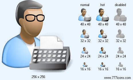 Copywriter with Shadow Icon Images