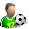 Footballer with Shadow icon