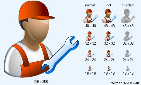 Motor Mechanic Icon Images