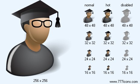 Professor with Shadow Icon Images