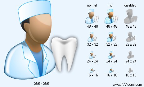 Stomatologist Icon Images