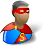 Superman with Shadow icon