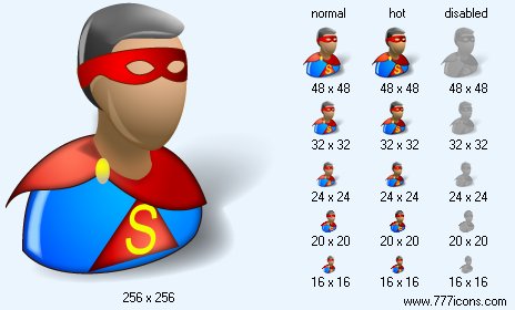 Superman with Shadow Icon Images