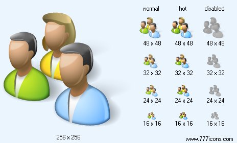 User Group with Shadow Icon Images
