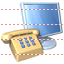 Phone and monitor icon