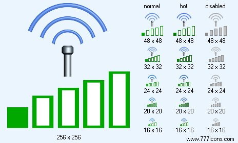 Signal Strength 1 Icon Images