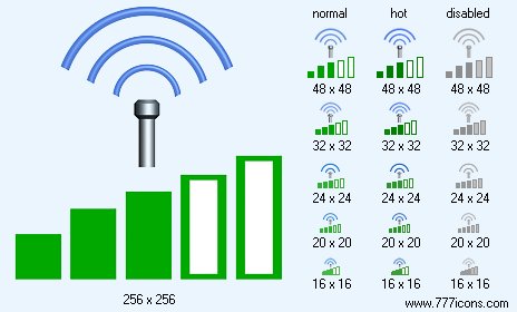 Signal Strength 3 Icon Images