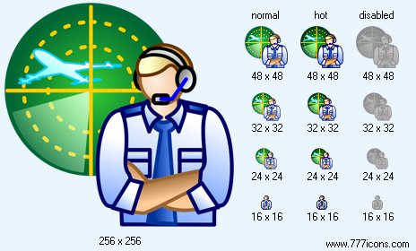 Air Traffic Controller Icon Images