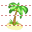 Coconut tree icon