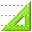 Green set square icon