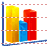 3d bar chart icon