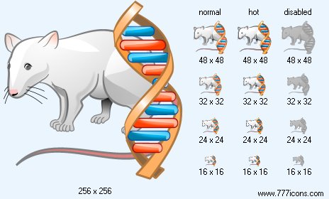 Genetics Icon. Science Icon Set