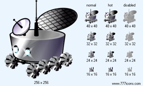 Moon-Buggy Icon Images