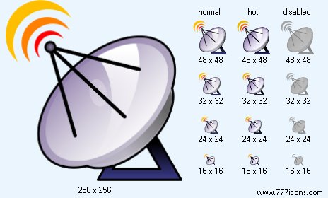 Radio Telescope Icon Images