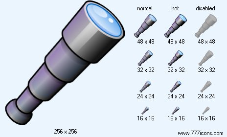 Telescope Icon Images