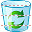 Empty dustbin icon