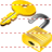 Key and lock icon