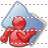 Red user folder icon