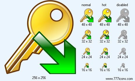 Export Key Icon Images