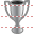 Silver cup icon