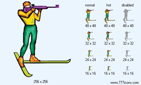 Biathlon Icon Images