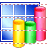 3d bar chart icon